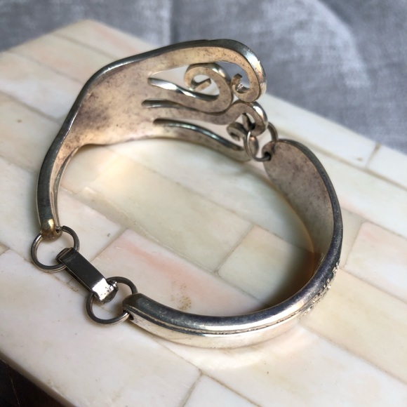 ❌SOLD❌Silver Cuff Bracelet | Fashioned Silverware - Picture 4 of 8